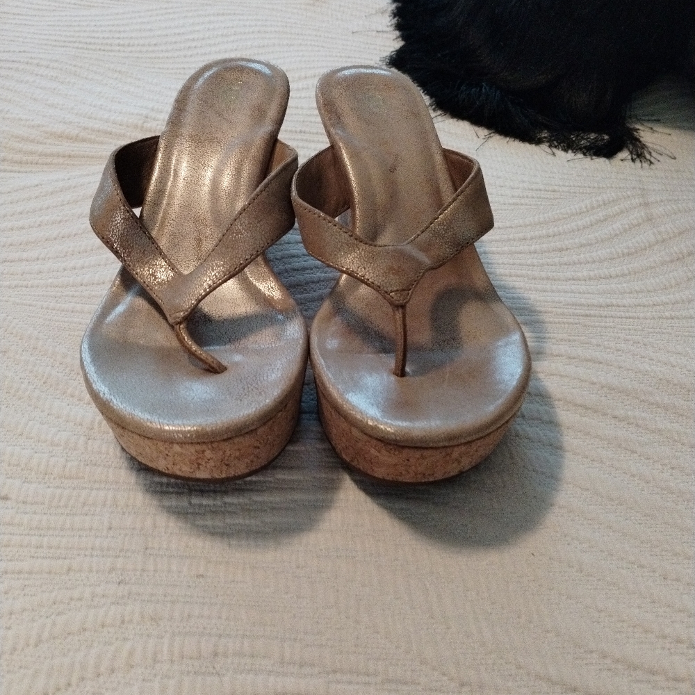 Gold sandals